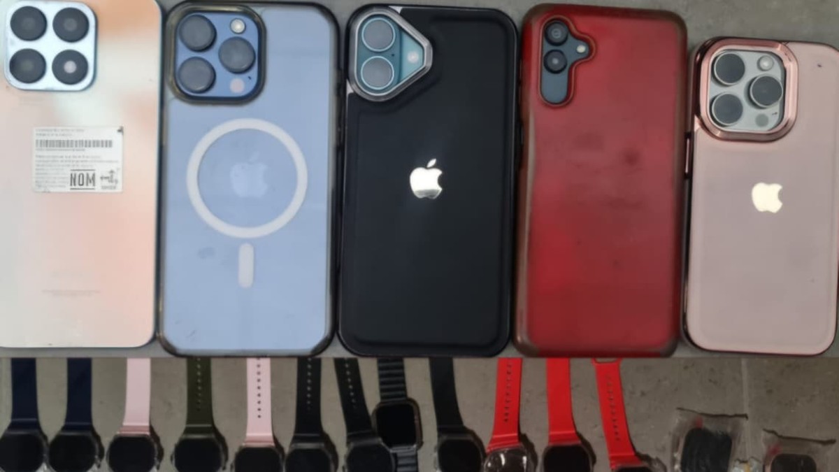 Teléfonos incautados