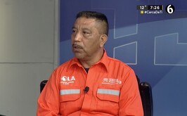 Juan, hombre que salvó a un taxista de morir calcinado en Torreón.