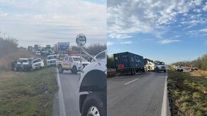 Tráiler Descarrilado provoca cierre en Carretera Nacional