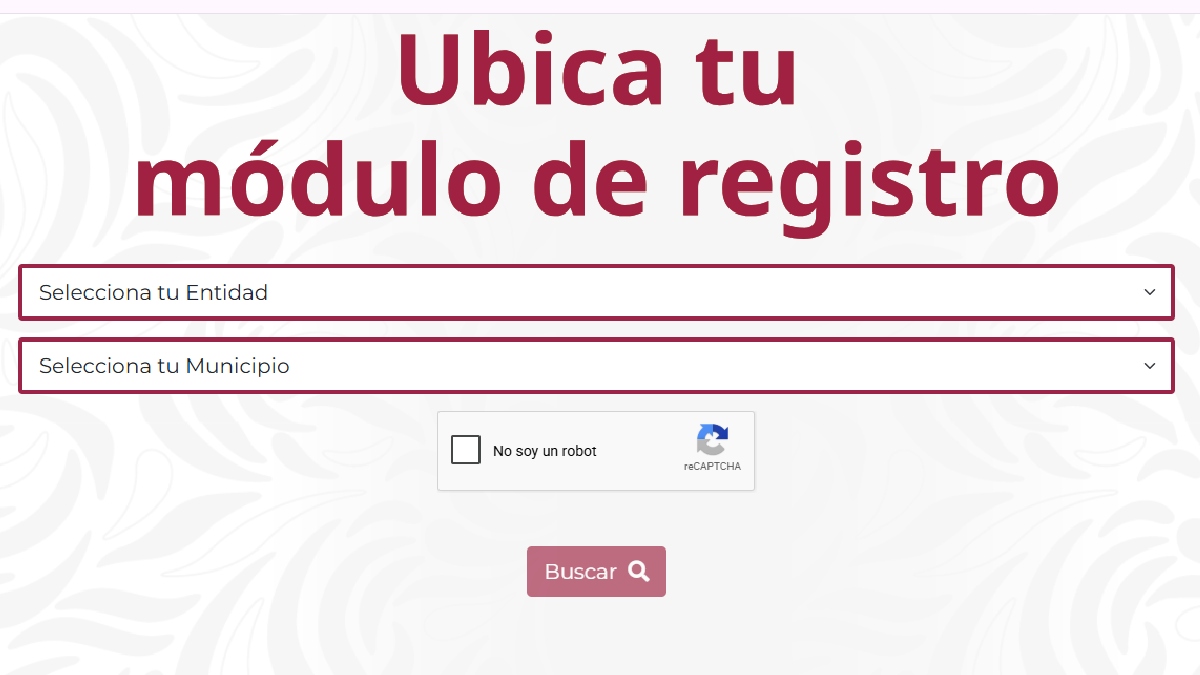 Página oficial del Gobierno de México para ubicar los módulos para tramitar la Credencial del Servicio Universal de Salud