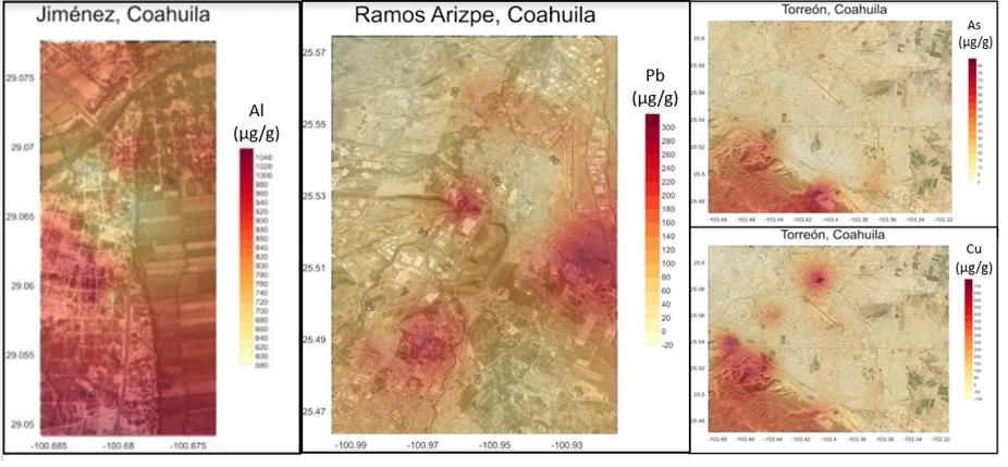 Estudio del CIQA revela presencia de metales pesados en polvo urbano de Saltillo y Ramos Arizpe; identifican zonas con mayor concentración.