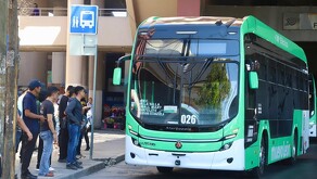 Camiones urbanos en Monterrey