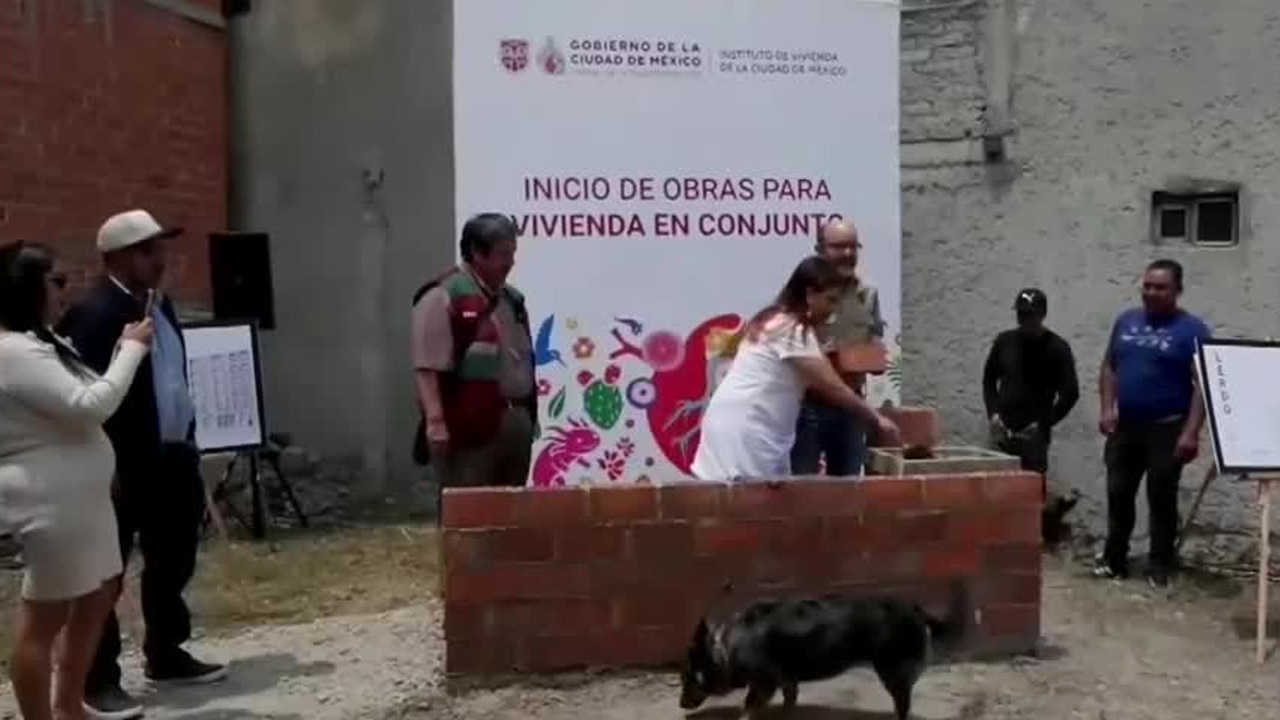 Clara Brugada inició la construcción de 250 viviendas en la colonia Guerrero como parte de un plan para repoblar el Centro Histórico.