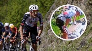 Isaac del Toro sufrió una fuerte caída que lo dejó fuera de la tercera etapa de la Vuelta al País Vasco.