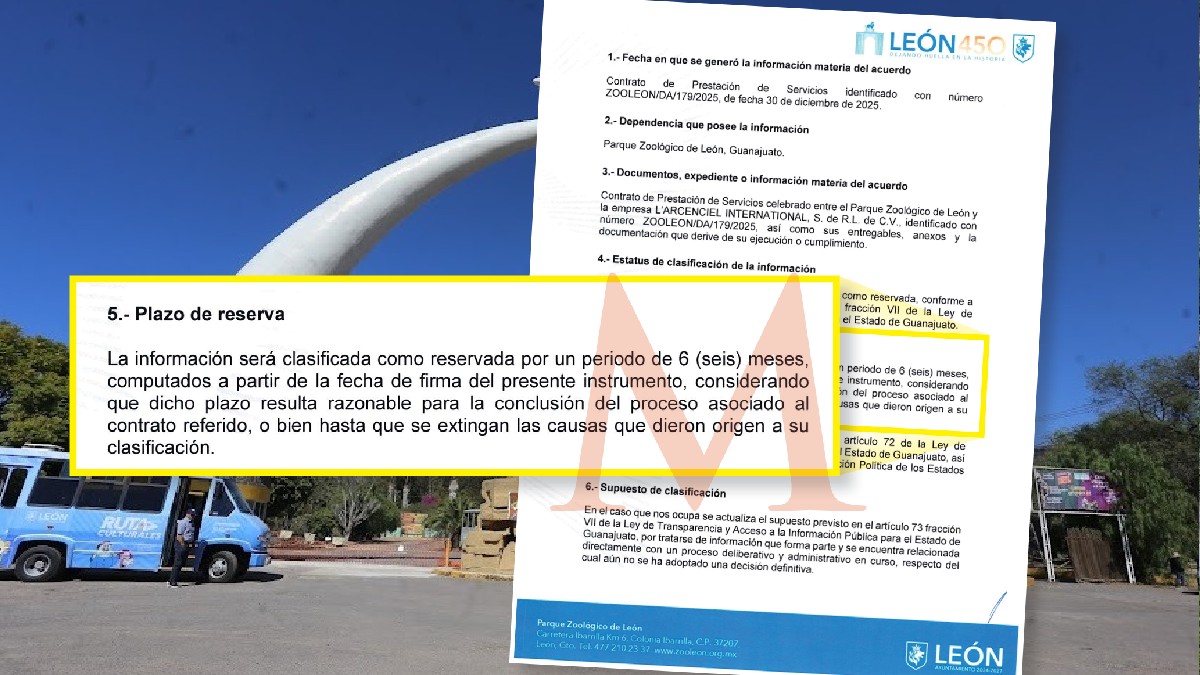 Municipio de León denegó la solicitud de Telediario para recibir una copia del contrato del presidente electo y perfiles del Zoológico de León