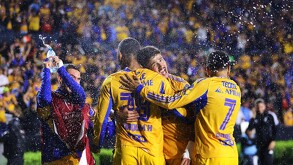Joaquim Pereira celebrando su gol ante Seattle.
