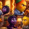 Imágenes generadas con IA de frutas como mango, uva, piña y limón con expresiones y cuerpos humanos en situaciones dramáticas de una novela