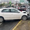 Auto chocado en avenida Alfonso Reyes en Monterrey