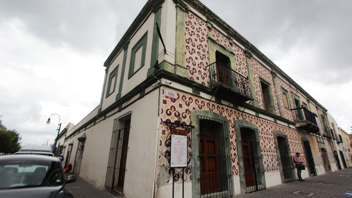 Estructura arquitectónica de la Casa del Caballero Águila  en San Pedro Cholula