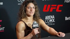 Loopy Godínez previo a una pelea de la UFC.