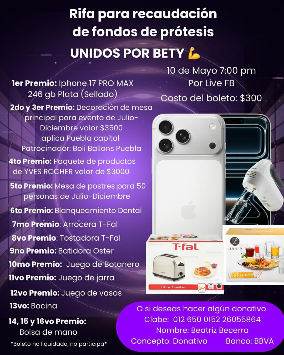 Beatriz Becerra Castillo rifa