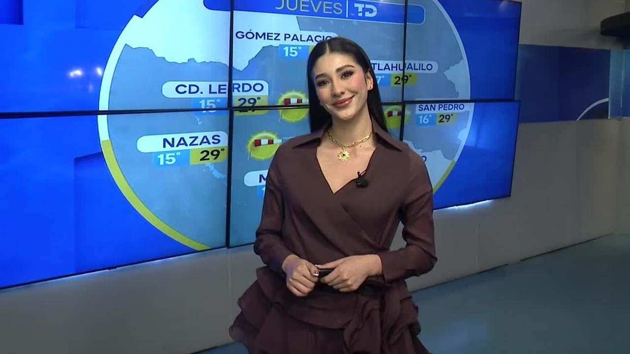 Fanny Ramírez nos da el pronóstico del tiempo en Laguna para este jueves 09 de abril 2026.