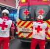 Paramédicos de la Cruz Roja en Monterrey.