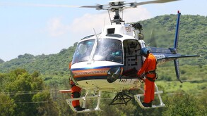 Protección Civil del Estado de Jalisco realiza operaciones de rescate en helicóptero en el Bosque de la Primavera