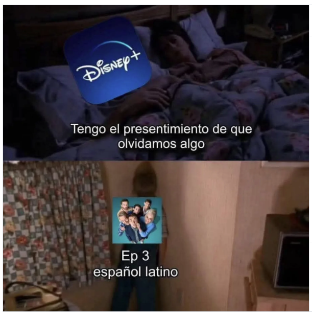 Un meme sobre una escena de Malcolm in the Middle respecto al tercer capítulo en portugués