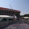 Estacionamiento del Estadio Azteca cerrado