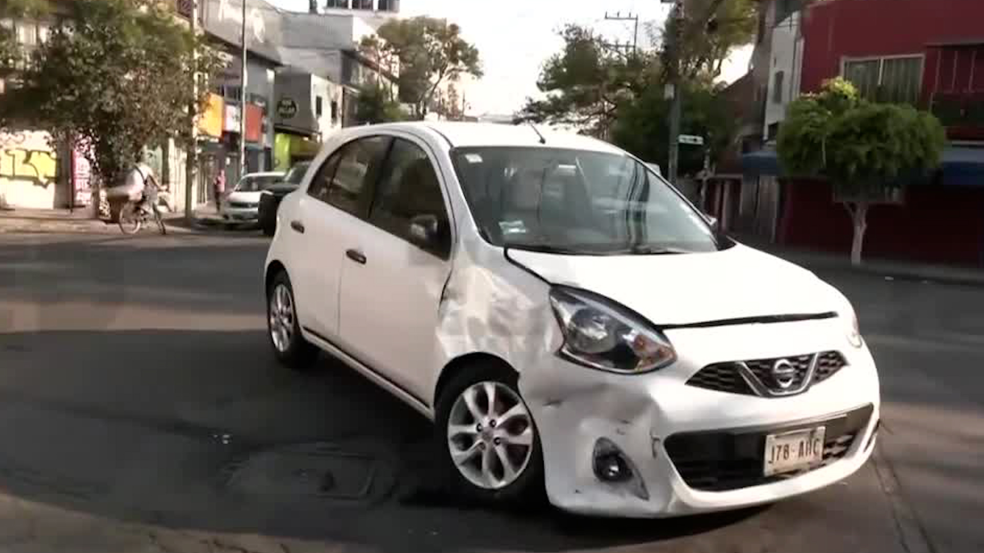 El incidente ocurrió en el cruce de las calles 5 de febrero y Fray Juan de Torquemada.