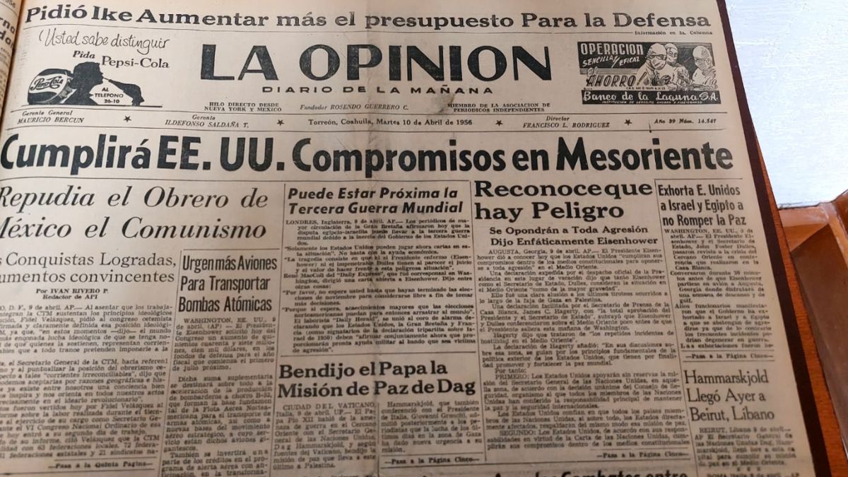 Un viaje en el tiempo La opinión Laguna.