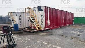 Los inmuebles y el combustible asegurado quedaron a disposición del Ministerio Público