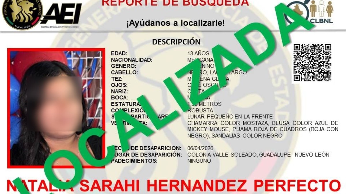 Natalia manifestó a sus familiares no haber sufrido ningún tipo de daño físico