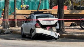 Choque en calzada Ignacio Zaragoza, Iztapalapa.