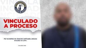 Juan Francisco ‘N’,  fue vinculado a proceso penal acusado de delitos de violación calificada y abusos sexuales.