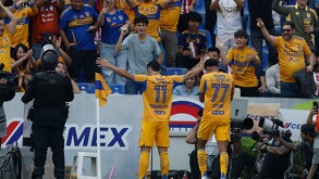 Juan Brunetta fue la figura del partido con dos goles en la goleada de Tigres