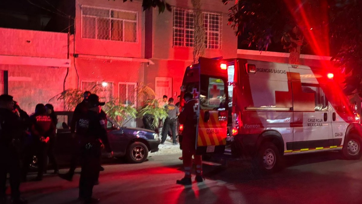 Ambulancia de Cruz Roja en Torreón