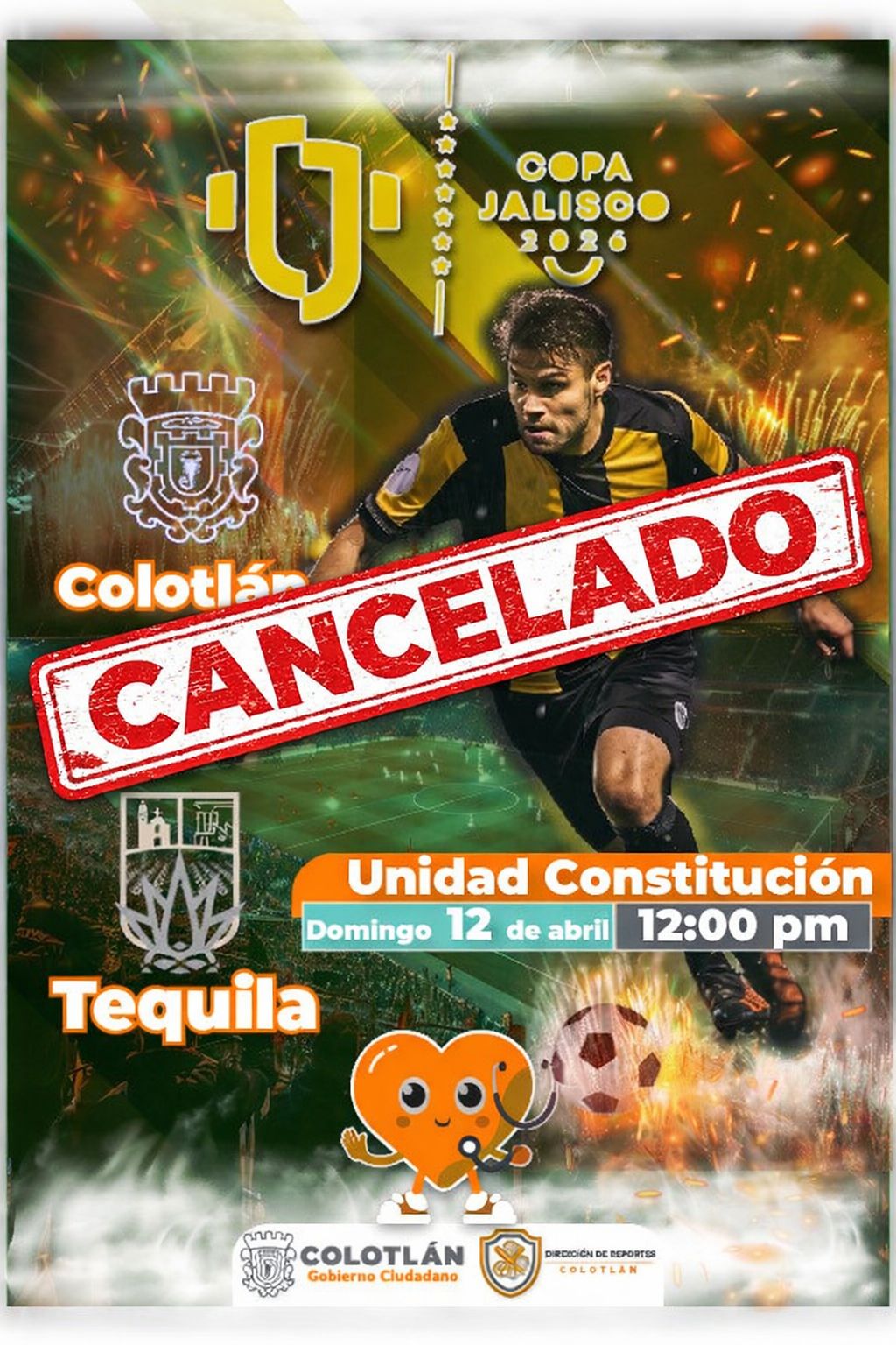 Cancelan partido de Copa Jalisco 2026 entre Tequila y Colotlán por violencia en Zacatecas