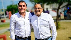 Andrés Mijes y Manuel Guerra, alcaldes de Nuevo León.