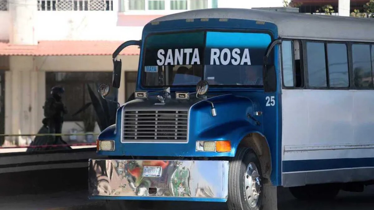 Foto de la unidad de Santa Rosa del transporte público de Gómez Palacio, el cual tendrá un incremento en la tarifa habitual a partir de este martes 14 de abril.