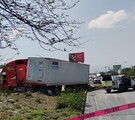 Accidente de tráiler en Santa Catarina