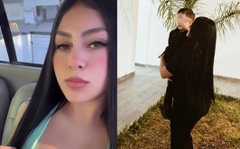 Nayely, madre de menor hospitalizado.