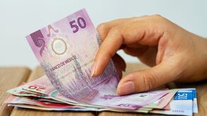 Billetes mexicanos para pago de utilidades