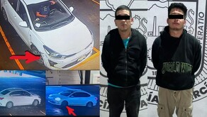 Integrantes de la banda del Kia Blanco detenidos en García.