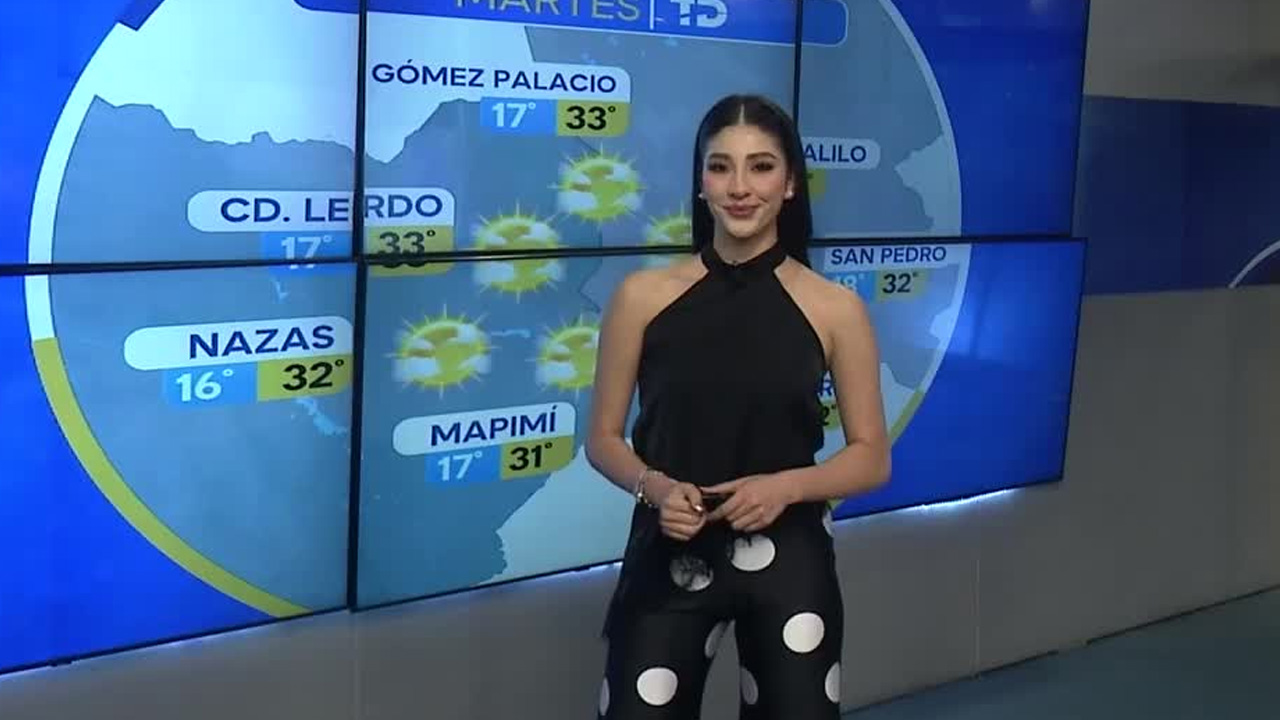 Fanny Ramírez nos da el pronóstico del tiempo en Laguna para este martes 14 de abril 2026.
