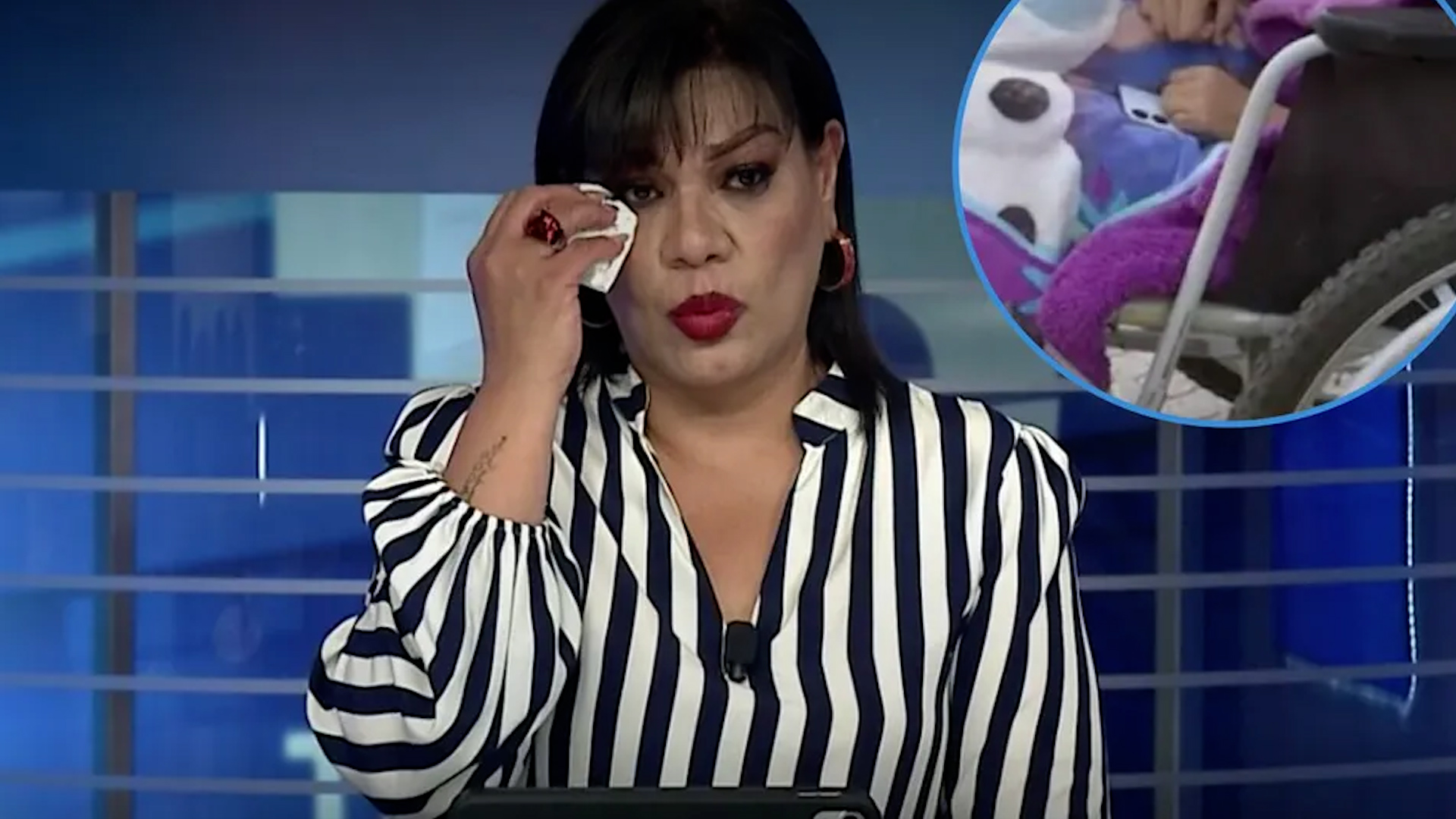La conductora del Telediario, Ruth Hernández, no pudo contener las lágrimas y se conmovió, pidiendo apoyo a la ciudadanía ante esta complicada situación.