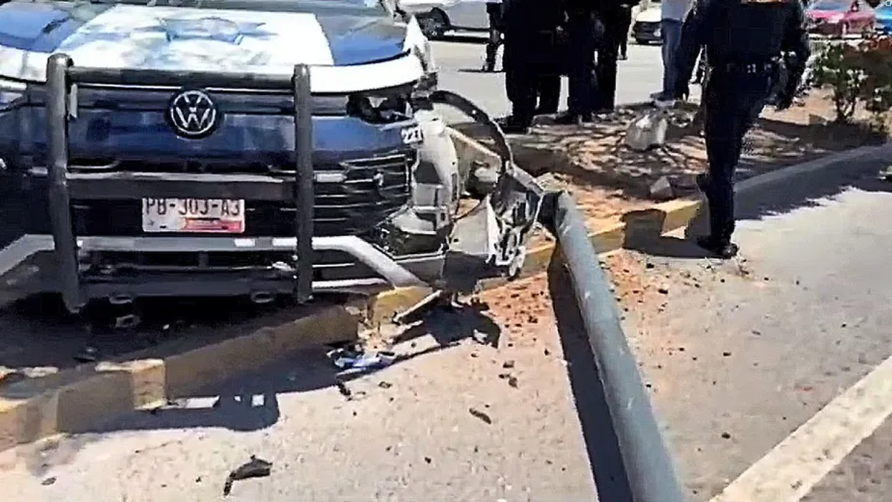 Ciclista muere tras ser embestido por patrulla en Tehuacán, Puebla
