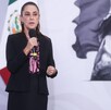 Claudia Sheinbaum en la conferencia mañanera del pueblo de México.
