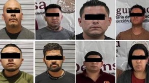 Rostros de siete hombres y una mujer vinculados a proceso en Puebla.