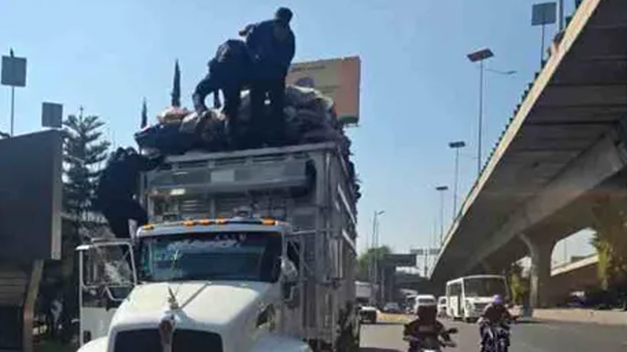 Dos recolectores de basura murieron en Naucalpan luego de que el camión en el que viajaban se impactara contra la base de un puente en Periférico Norte.