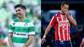 Oribe Peralta y Chicharito