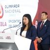 gabriela la bonita sánchez en la presentación de la  olimpiada nacional conade 2026 puebla