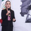 Claudia Sheinbaum en la conferencia mañanera del pueblo de México.