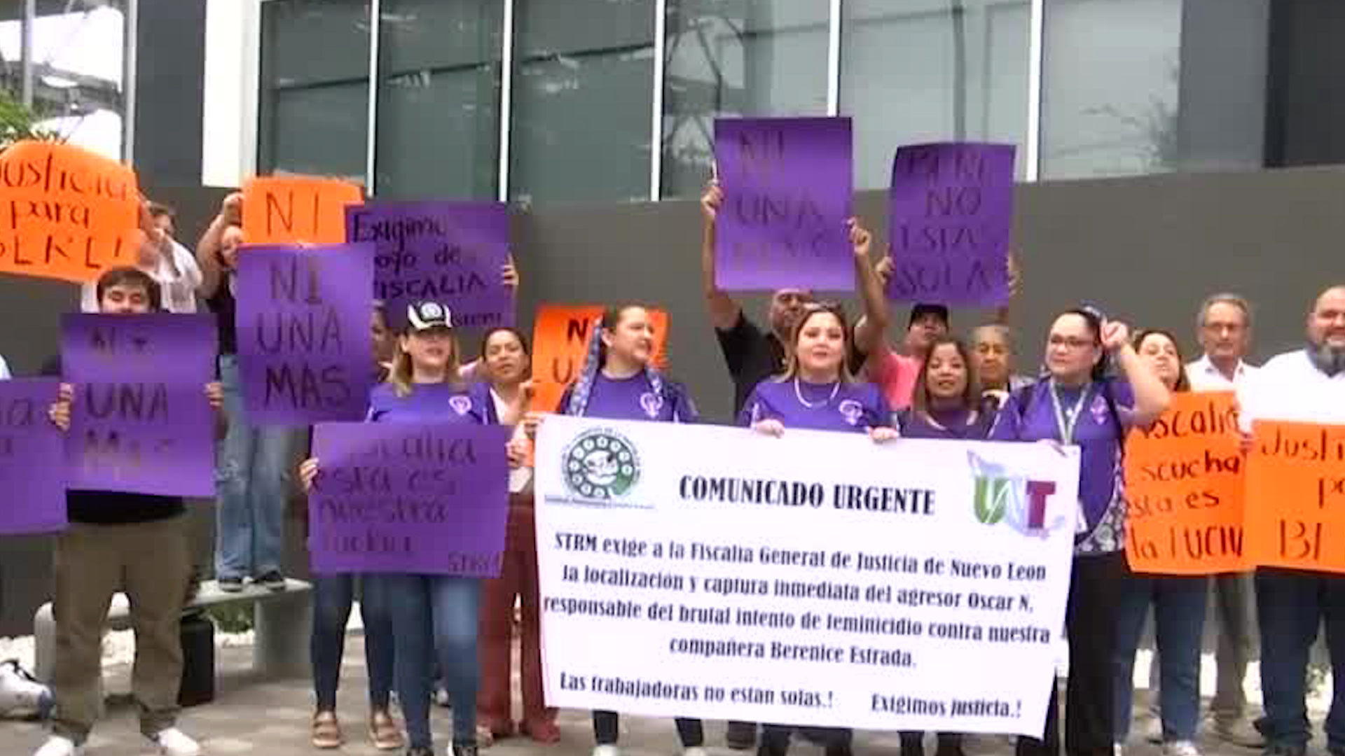 Familia de Berenice Estrada pide a la Fiscalía de Nuevo León que el intento de feminicidio no quede impune.