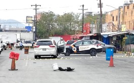 Con las piernas fracturadas el presunto ladrón fue sometido rápidamente