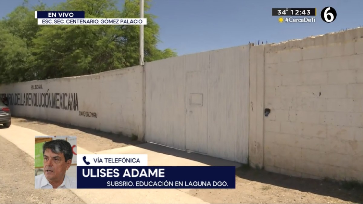 Fachada de la escuela Centenario de Gómez Palacio