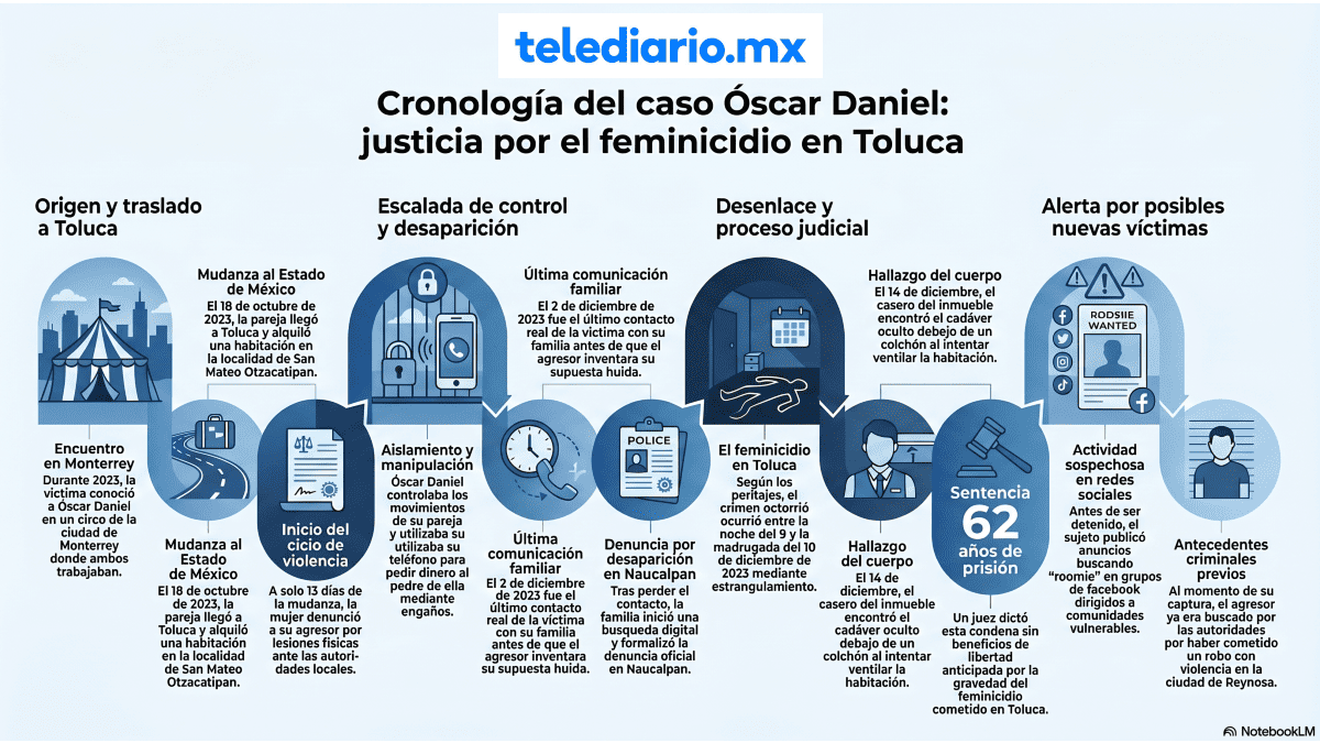 Infografía del feminicidio de Maleny.