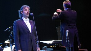 Andrea Bocelli en concierto.