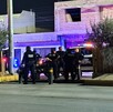 Policías en Torreón atendiendo el reporte.